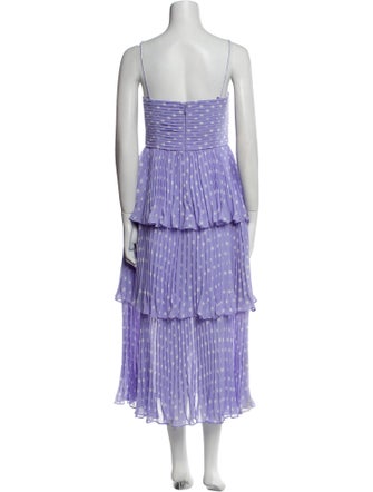 Self-Portrait Striped Long Dress