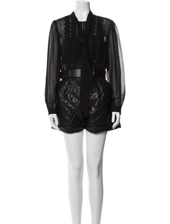 Self-Portrait Crew Neck Romper