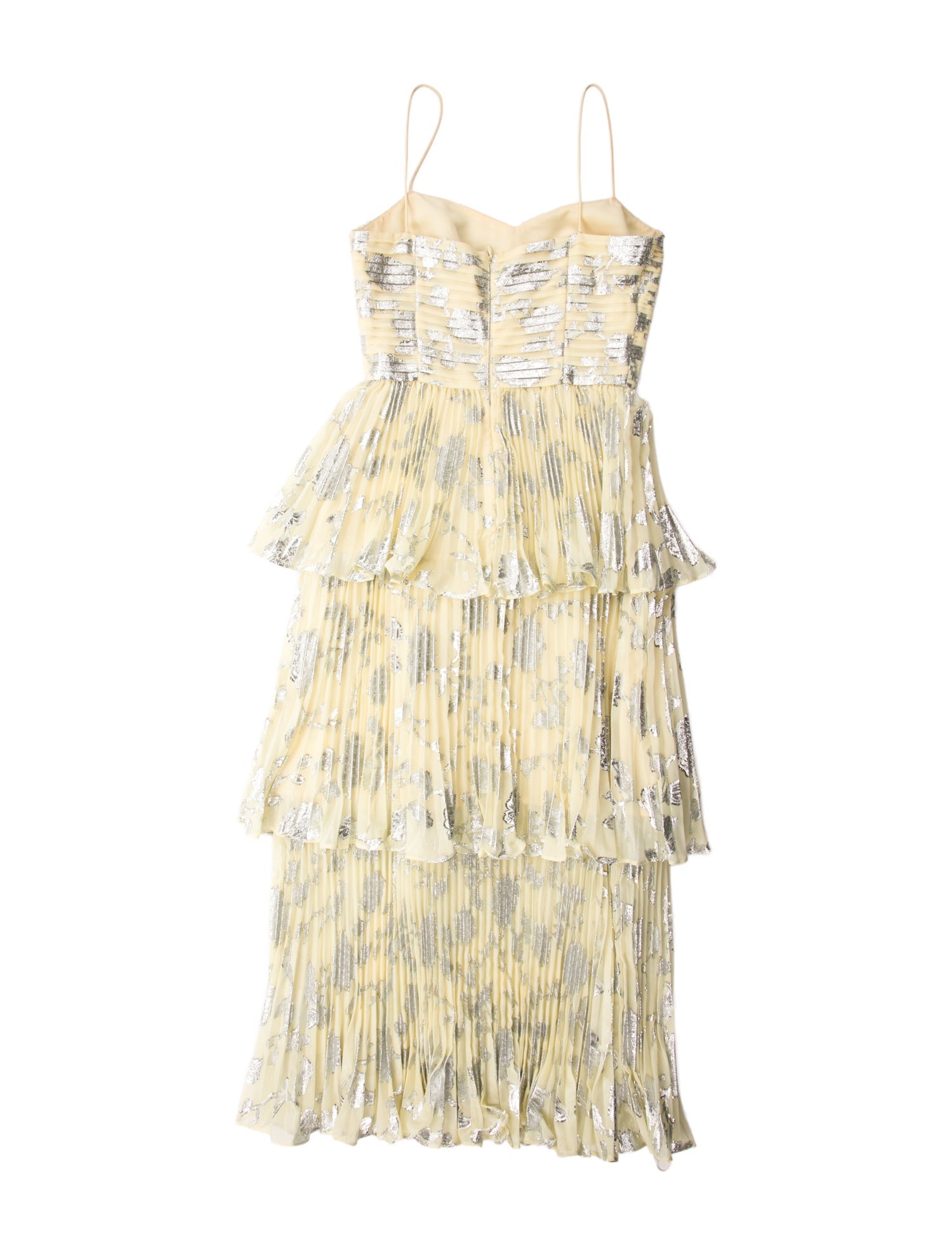 Self-Portrait Square Neckline Midi Length Dress