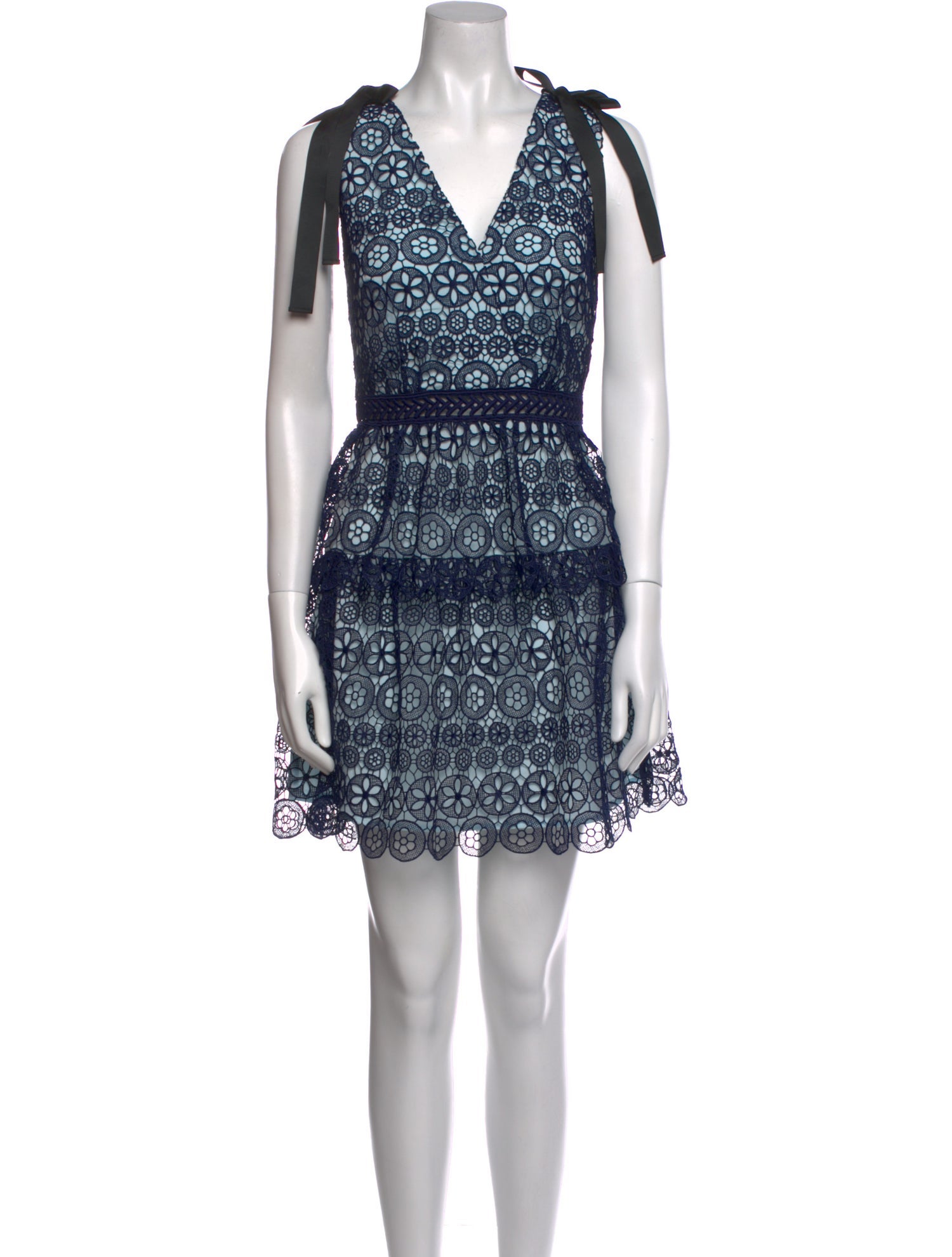 Self-Portrait Lace Pattern Mini Dress w/ Tags