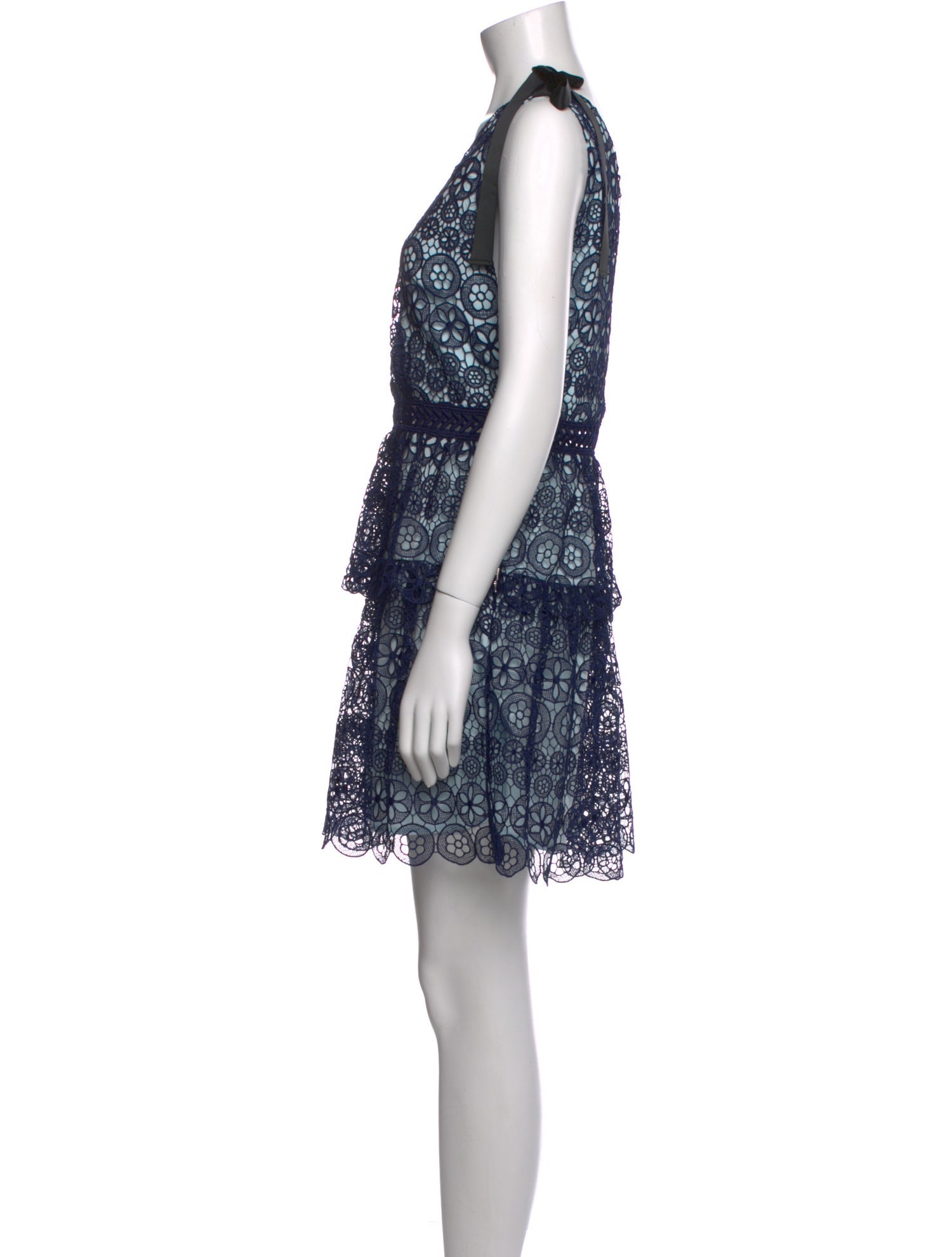 Self-Portrait Lace Pattern Mini Dress w/ Tags