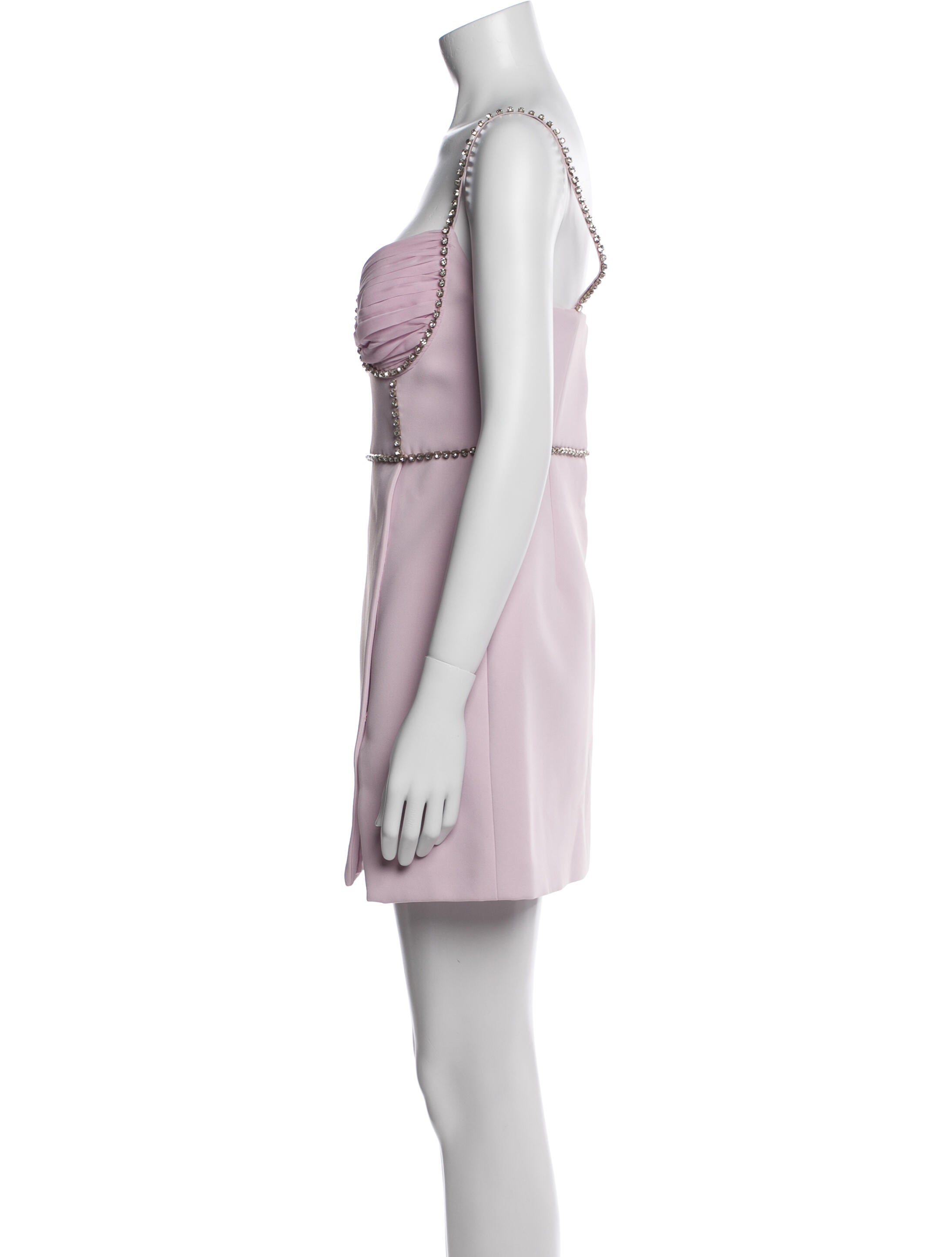 Self-Portrait Square Neckline Mini Dress