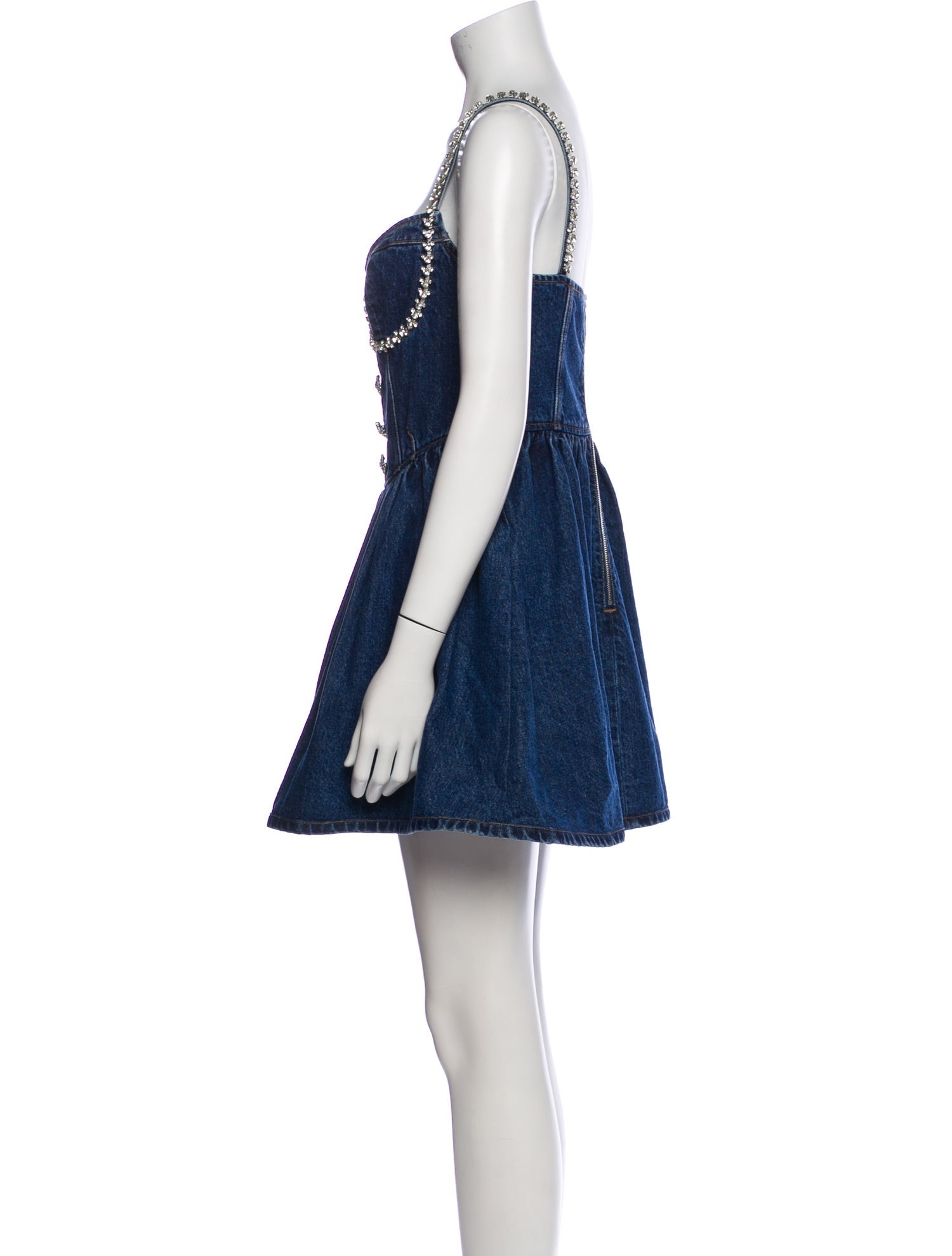 Self-Portrait Square Neckline Mini Dress