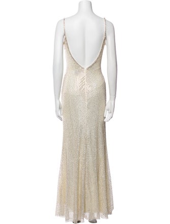 Self-Portrait Polka Dot Print Long Dress