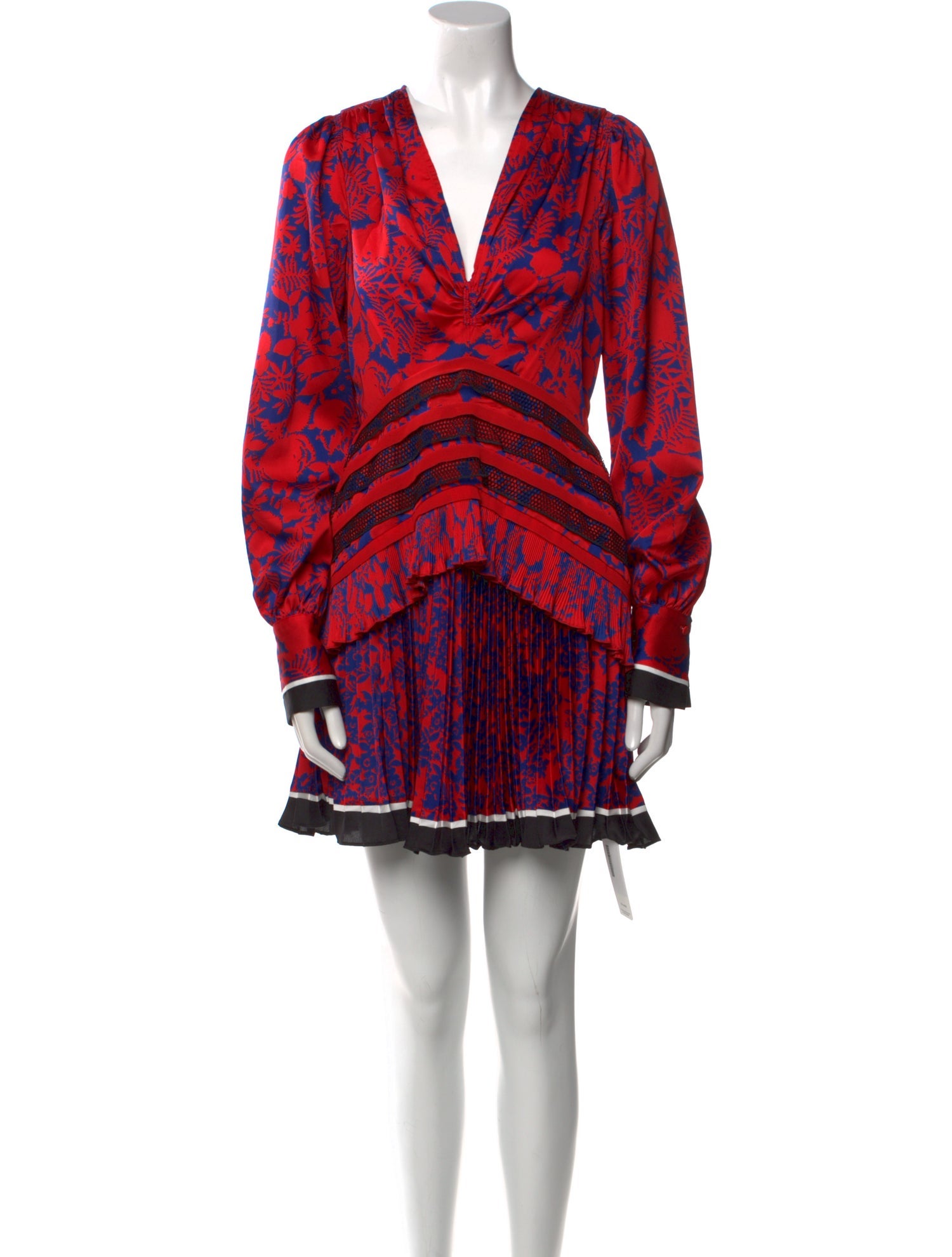 Self-Portrait Printed Mini Dress