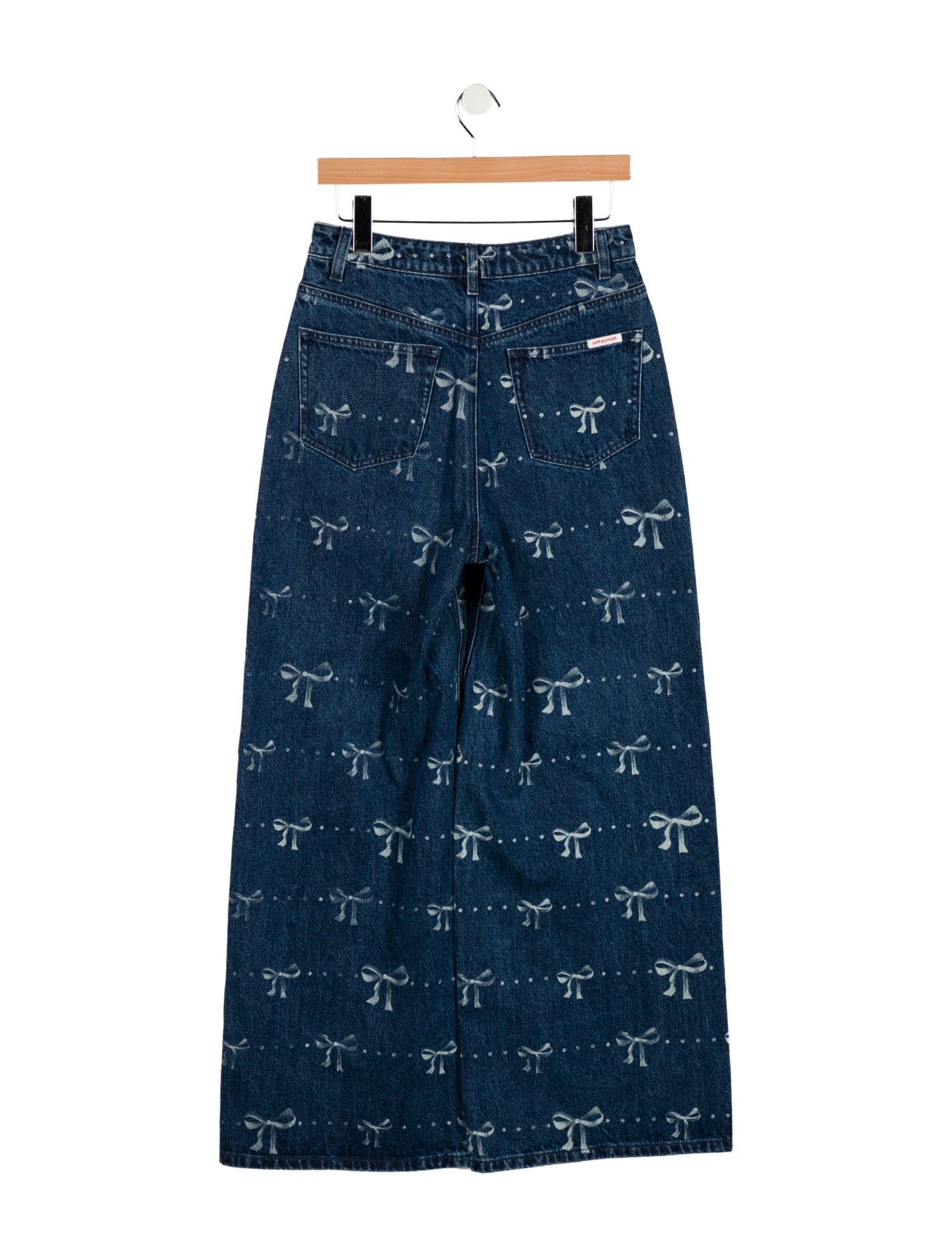 Self-Portrait High-Rise Wide Leg Jeans