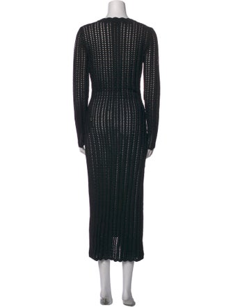 Self-Portrait Printed V-Neck Sweater