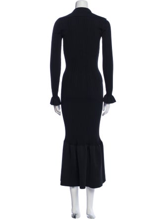 Self-Portrait V-Neck Long Dress