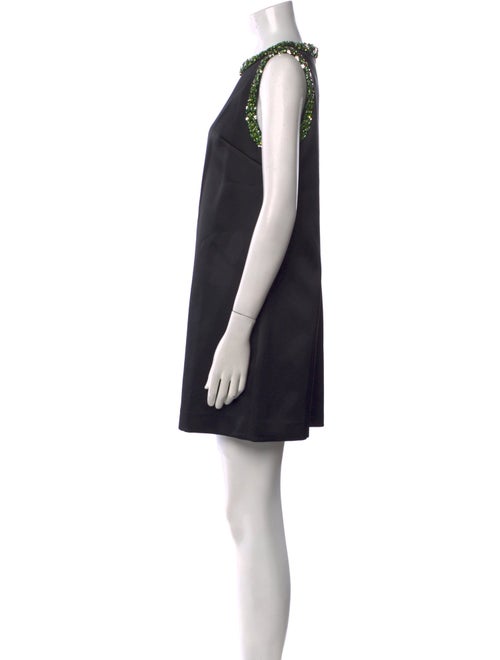 Self-Portrait Bateau Neckline Mini Dress