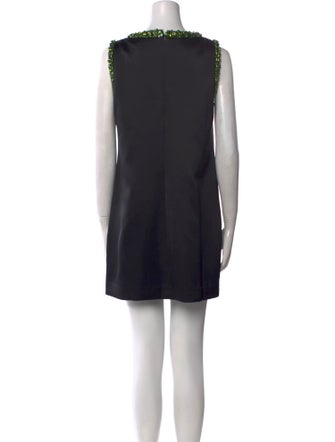 Self-Portrait Bateau Neckline Mini Dress