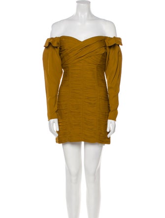 Self-Portrait Off-The-Shoulder Mini Dress
