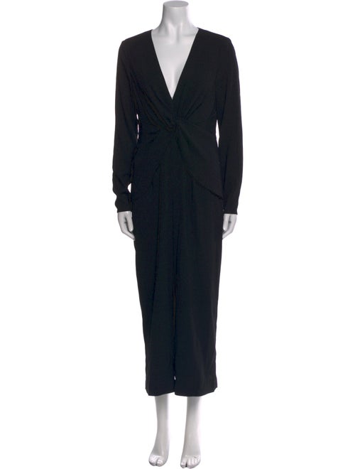 Self-Portrait V-Neck Jumpsuit