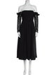 Self-Portrait Off-The-Shoulder Midi Length Dress