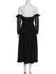 Self-Portrait Off-The-Shoulder Midi Length Dress