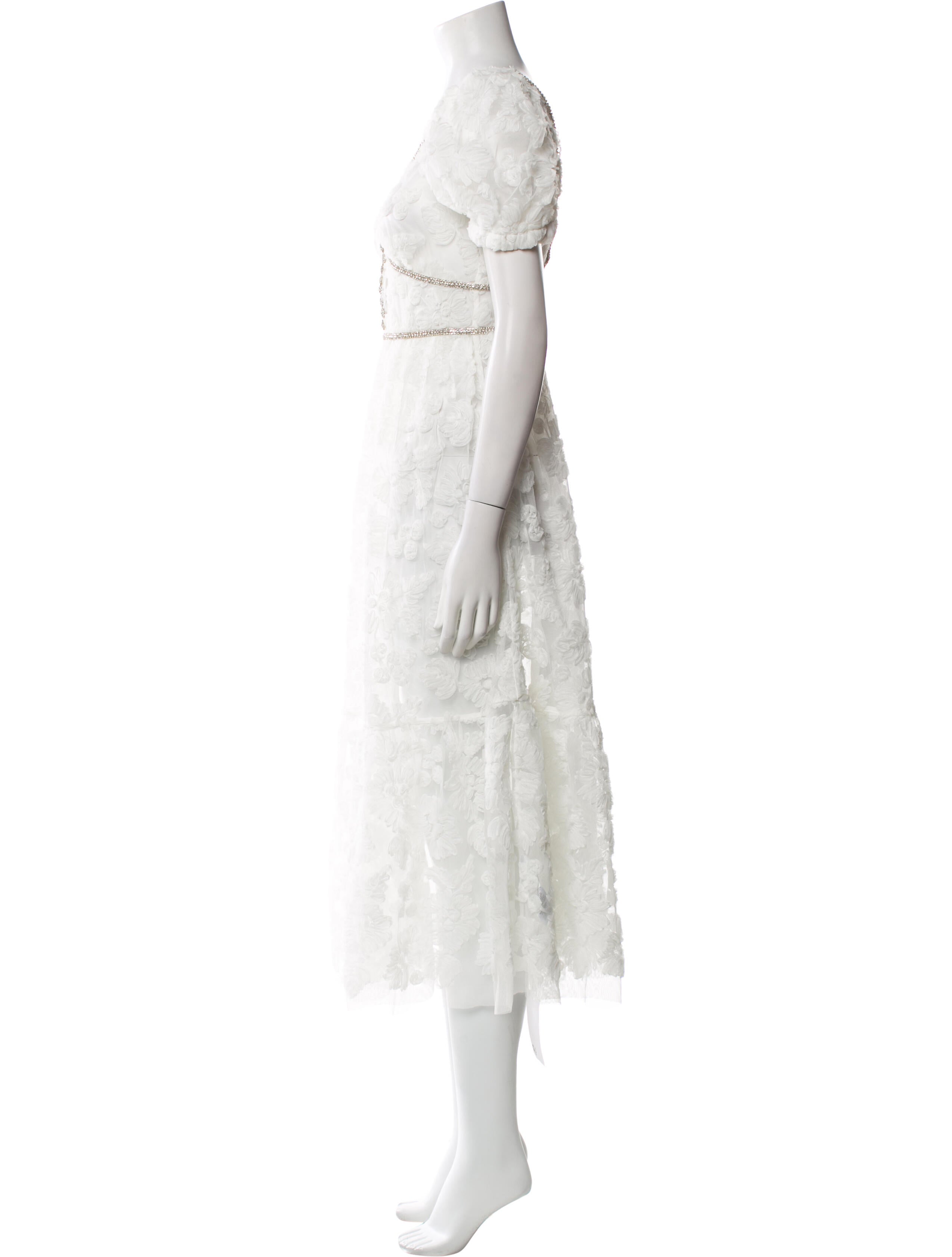 Self-Portrait Lace Pattern Midi Length Dress w/ Tags