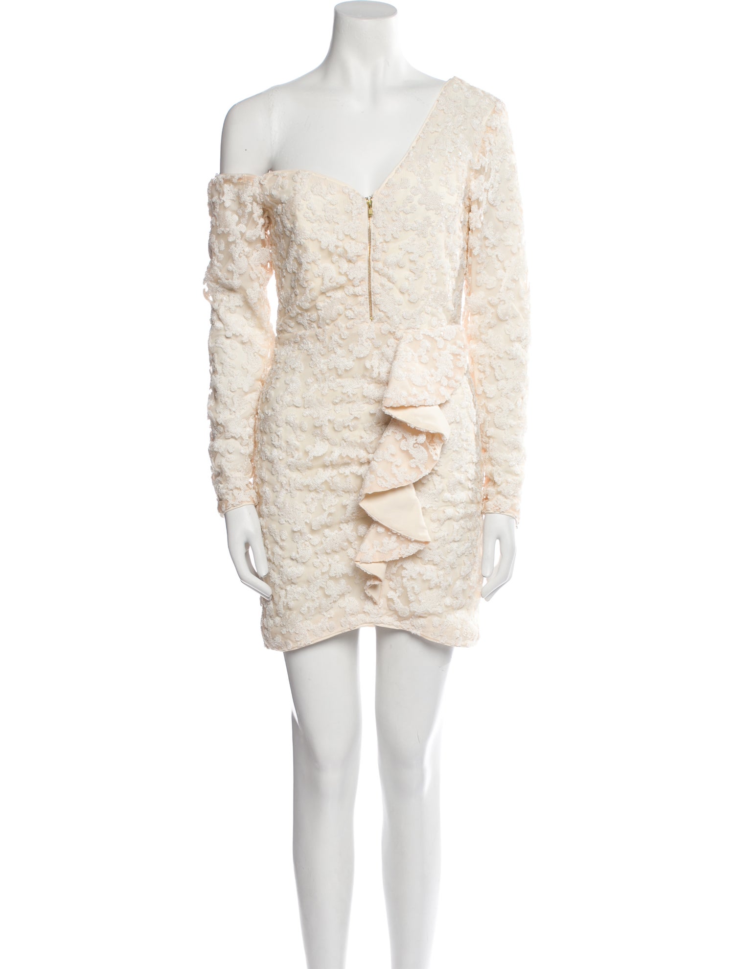 Self-Portrait One-Shoulder Mini Dress w/ Tags