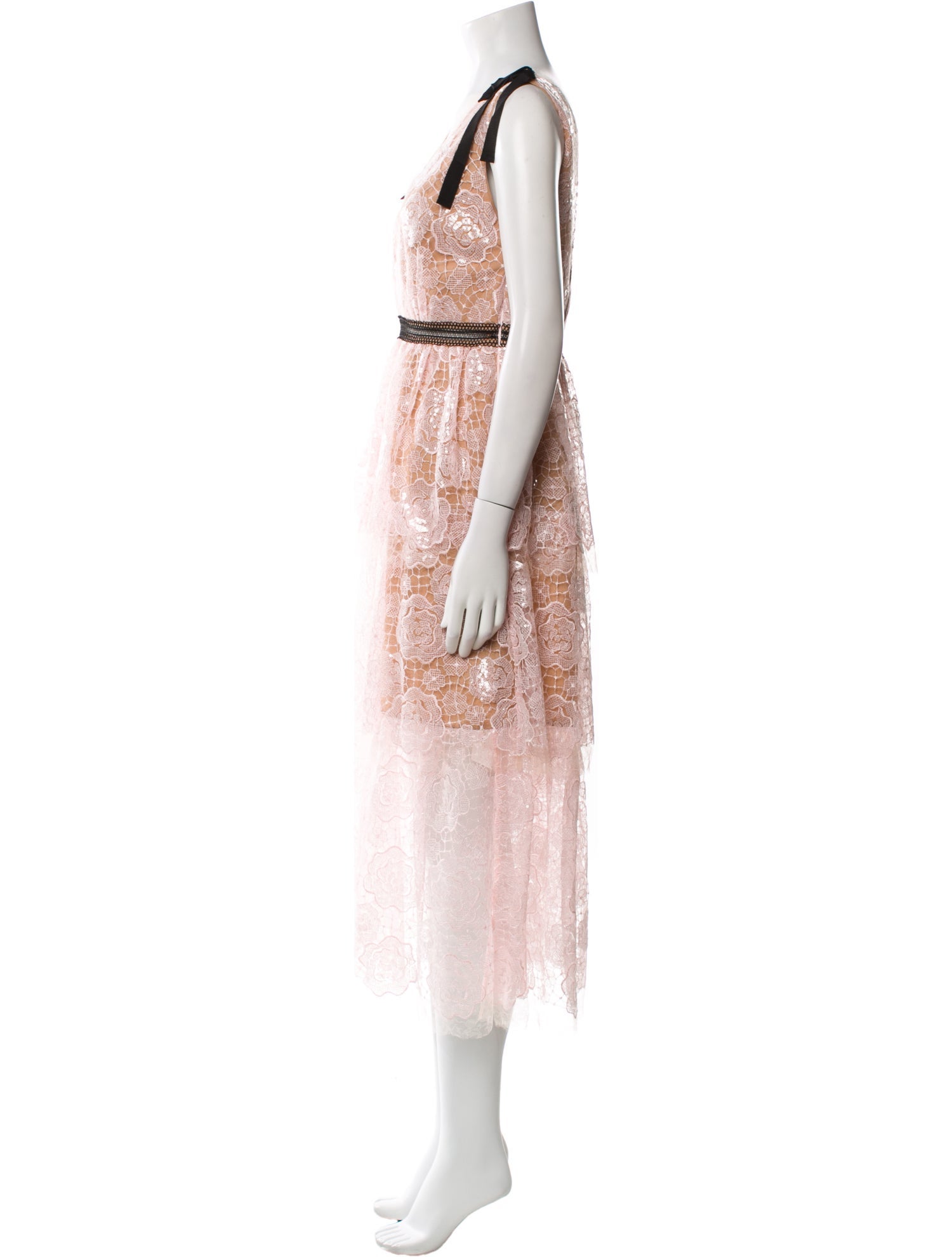 Self-Portrait Lace Long Dress