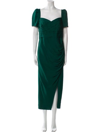 Self-Portrait Square Neckline Long Dress