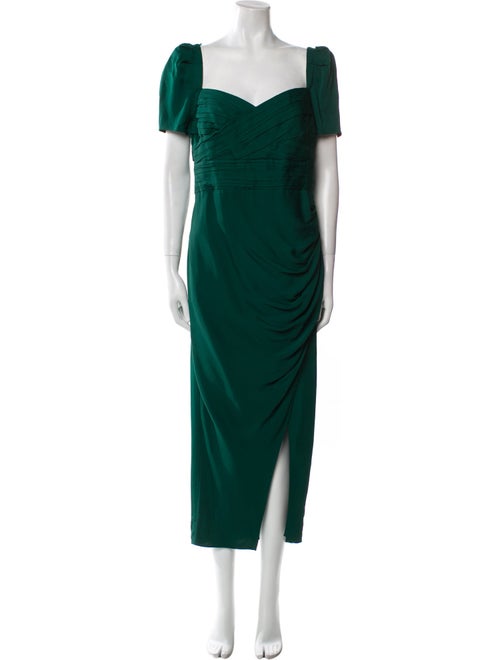 Self-Portrait Square Neckline Long Dress