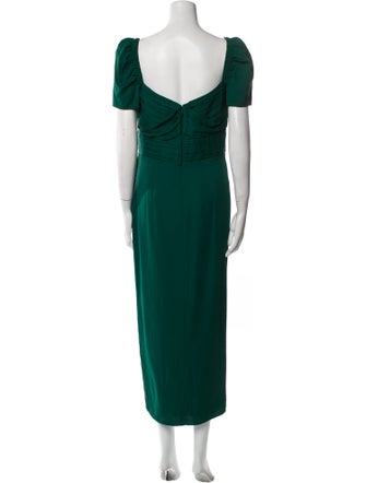 Self-Portrait Square Neckline Long Dress