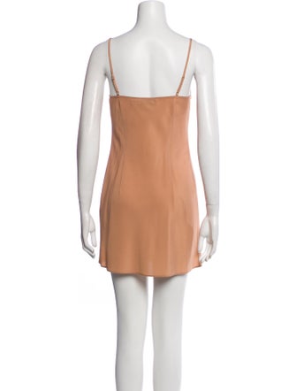 Self-Portrait V-Neck Mini Dress