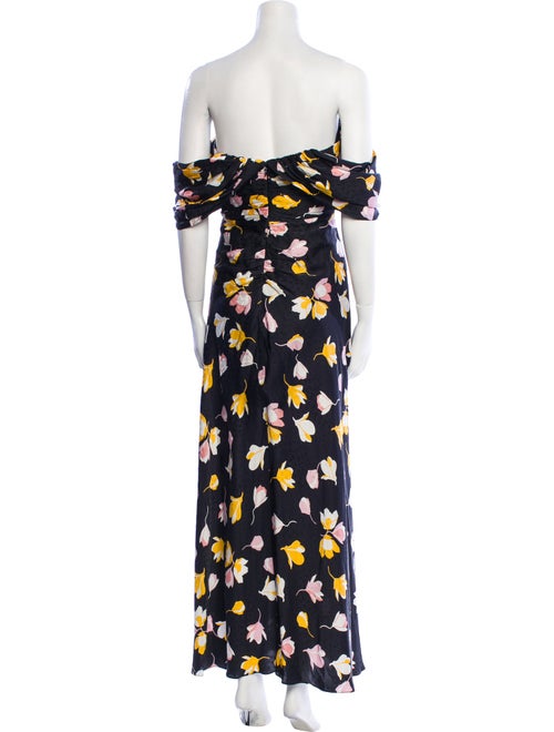Self-Portrait Floral Print Long Dress