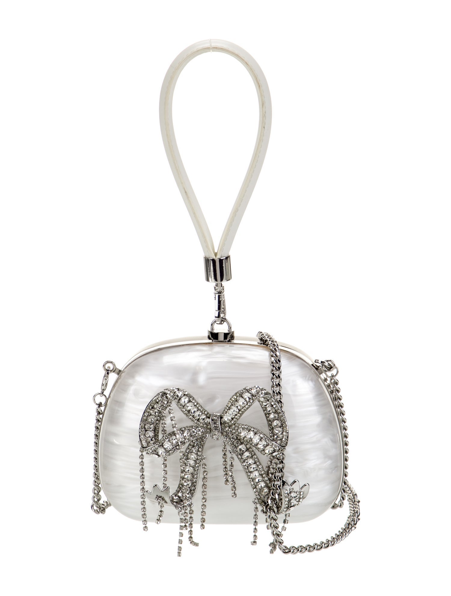 Self-Portrait Acrylic Top Handle Bag