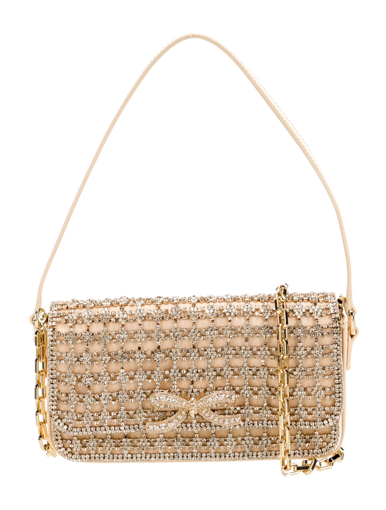 Self-Portrait Crystal Shoulder Bag