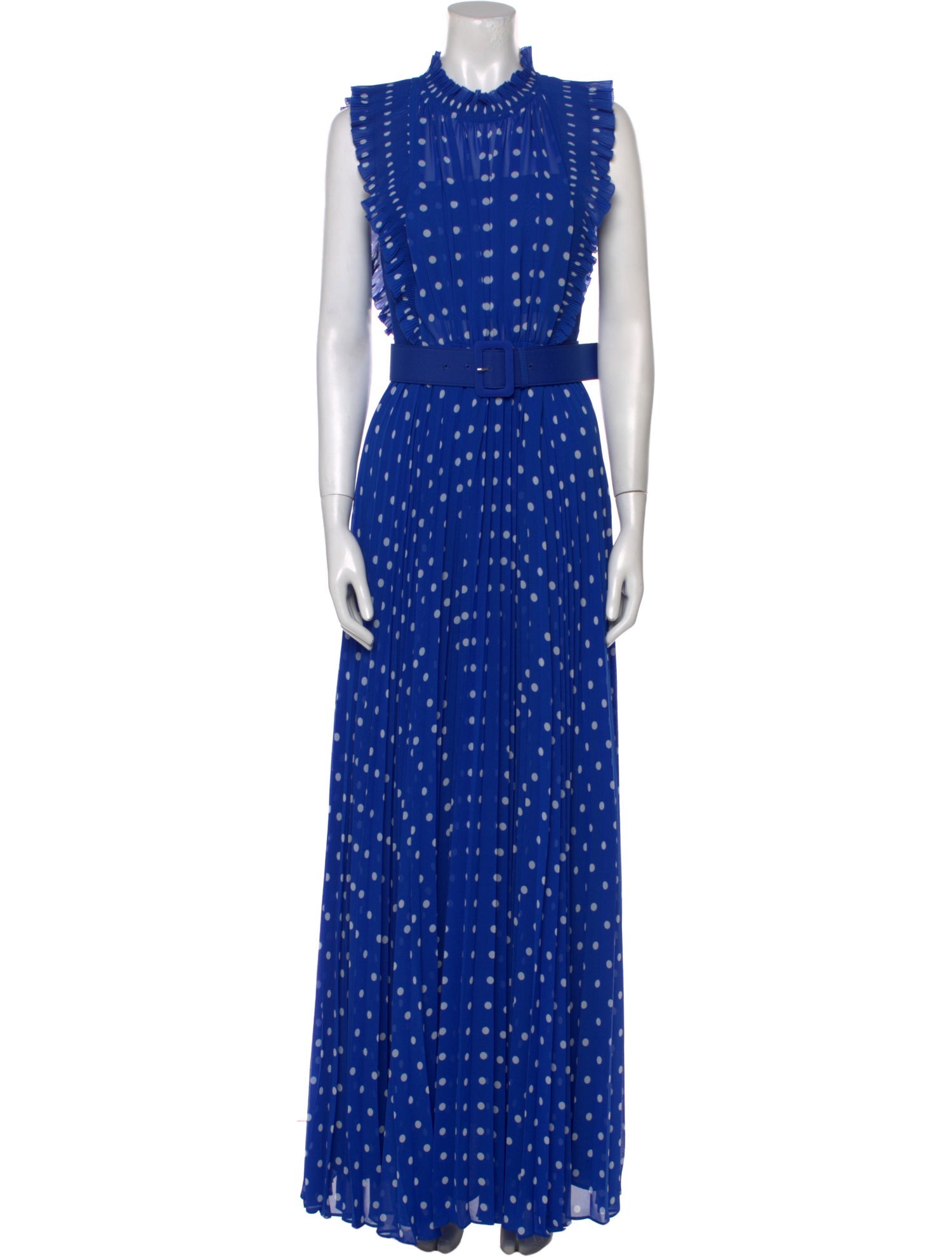 Self-Portrait Polka Dot Print Long Dress