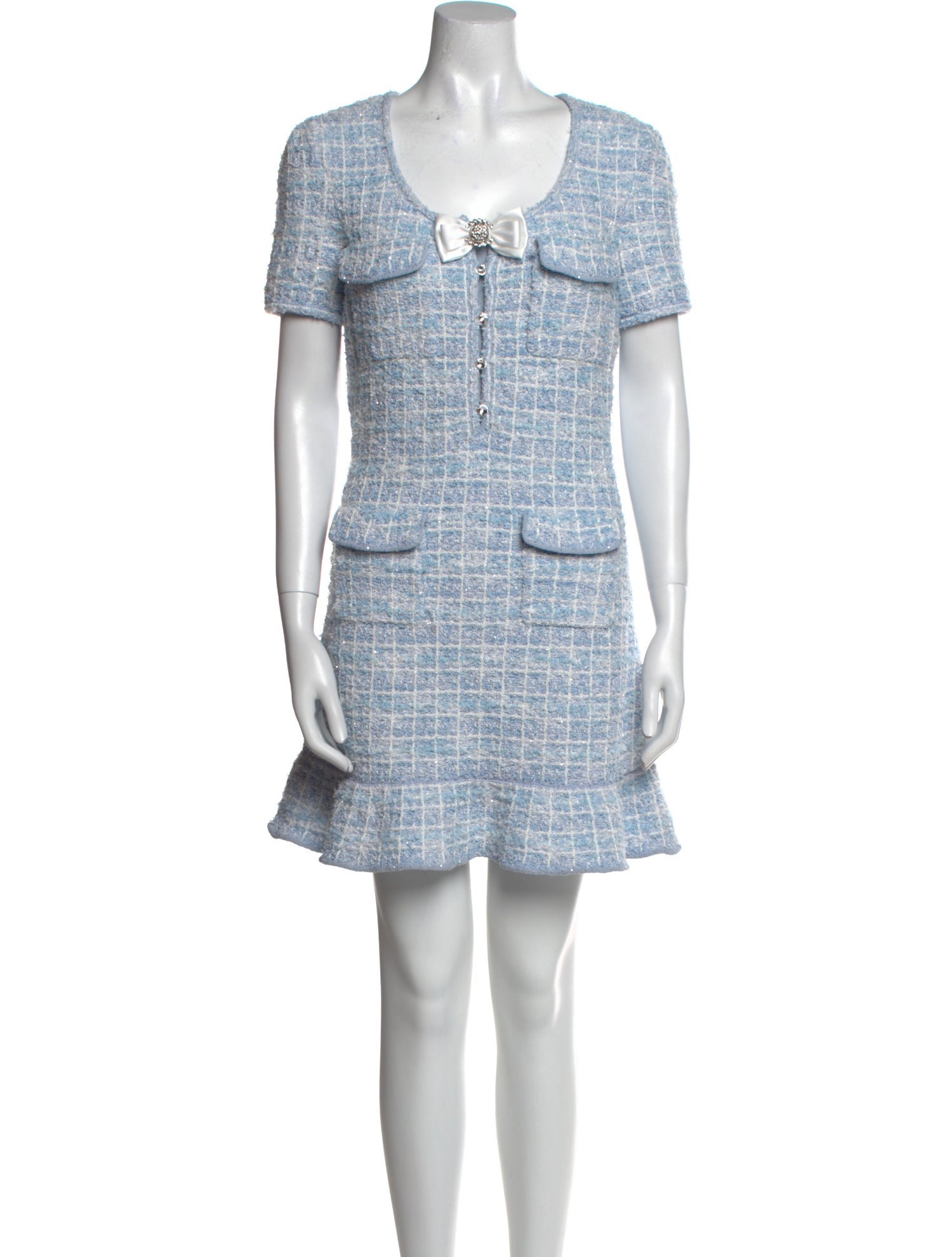 Self-Portrait Printed Mini Dress w/ Tags