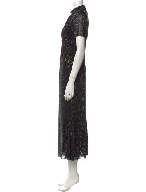 Self-Portrait Mock Neck Long Dress