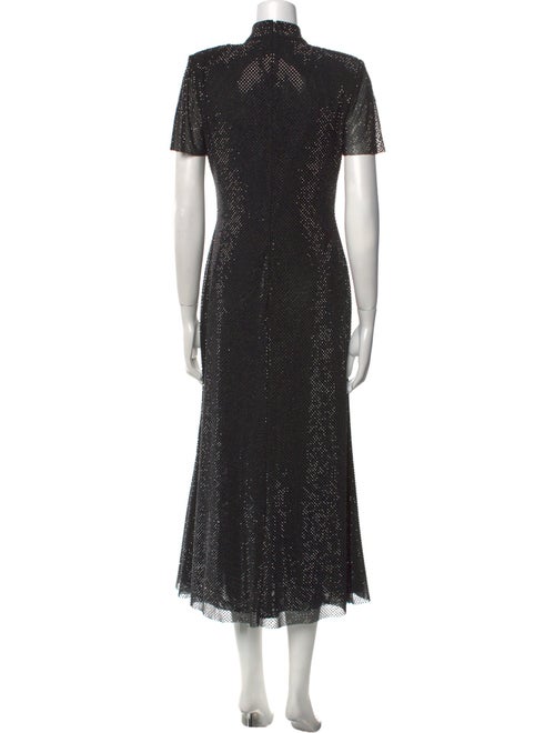 Self-Portrait Mock Neck Long Dress