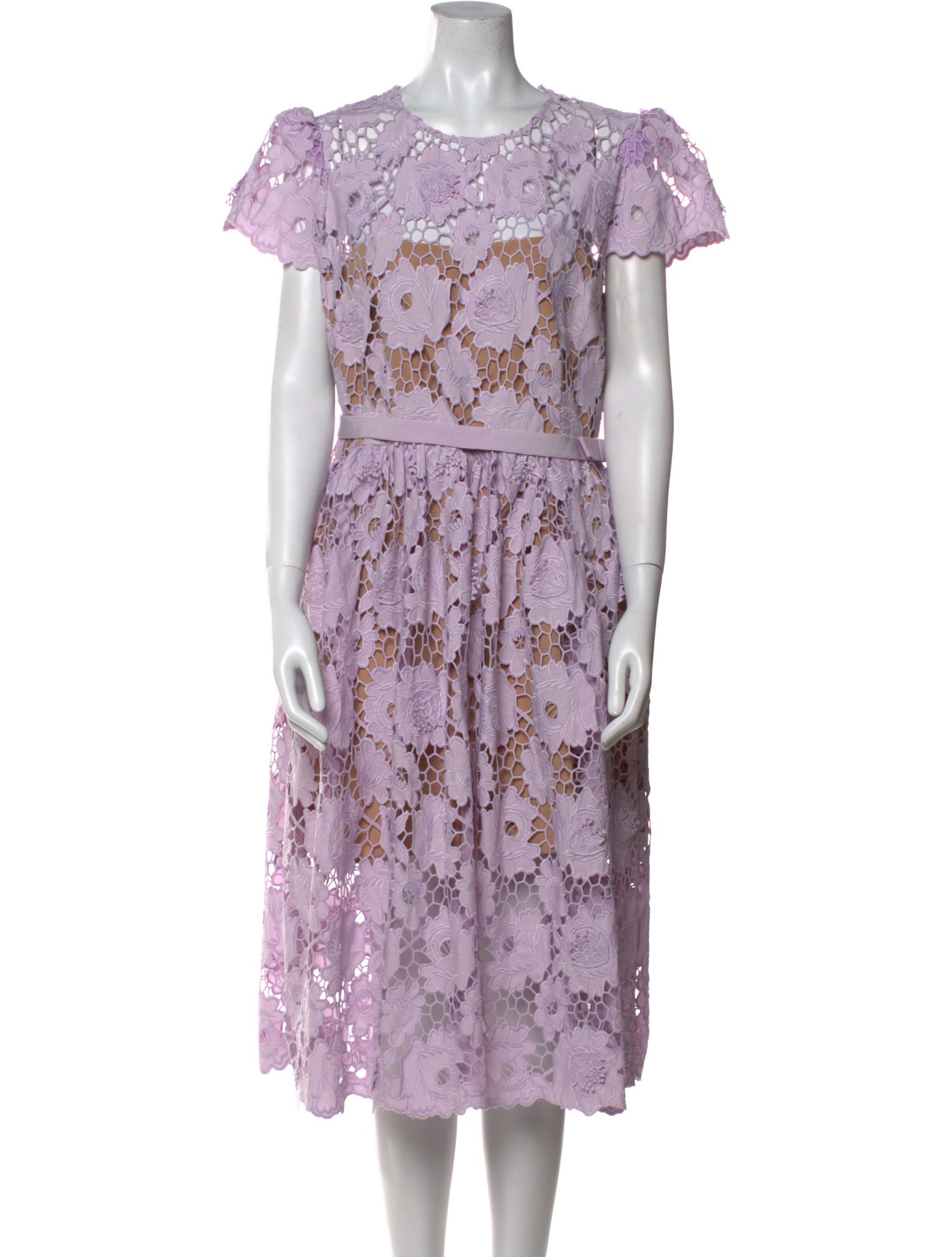 Self-Portrait Lace Pattern Midi Length Dress w/ Tags