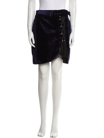 Self-Portrait Lace Trim Embellishment Mini Skirt