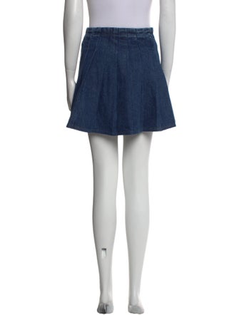 Self-Portrait Pleated Accents Mini Skirt