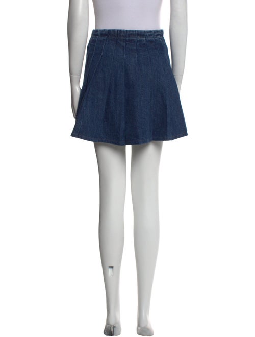 Self-Portrait Pleated Accents Mini Skirt