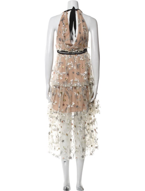 Self-Portrait Floral Print Midi Length Dress