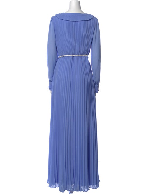 Self-Portrait V-Neck Long Dress