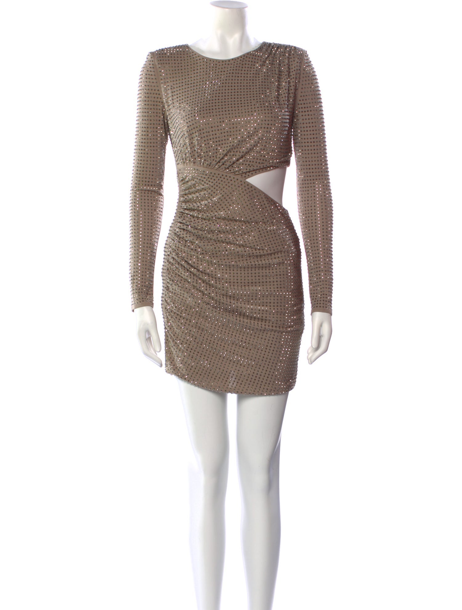 Self-Portrait Bateau Neckline Mini Dress