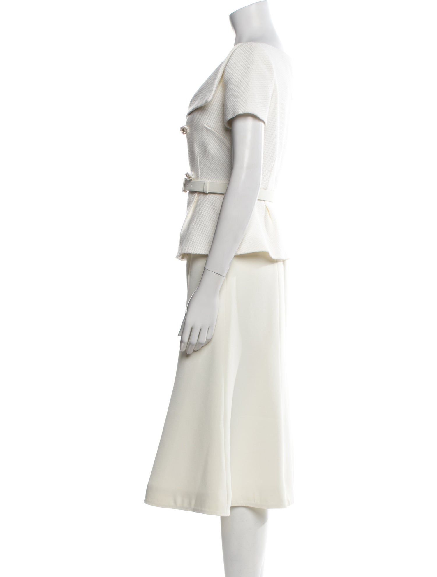 Self-Portrait Off-The-Shoulder Midi Length Dress