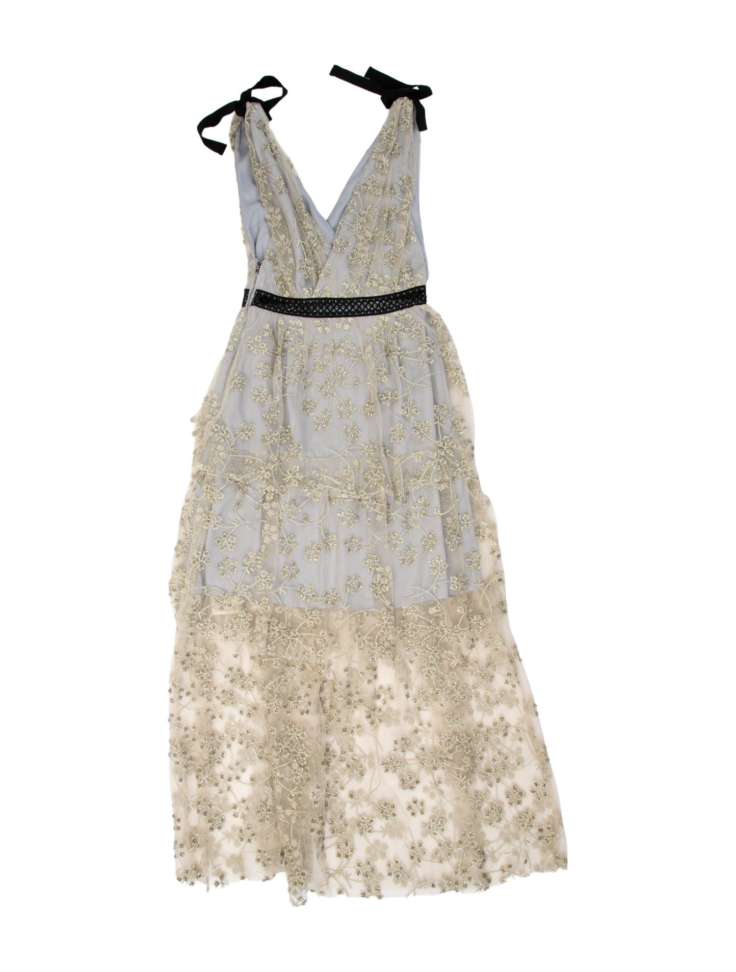 Self-Portrait Lace Pattern Long Dress