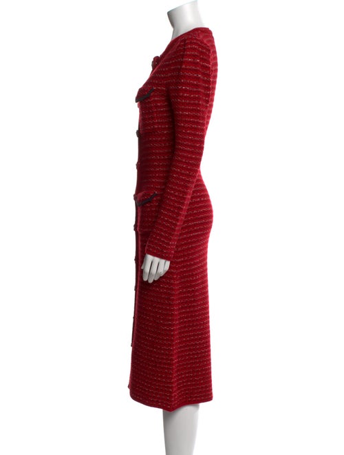 Self-Portrait Wool Midi Length Dress