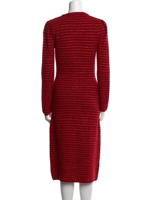 Self-Portrait Wool Midi Length Dress