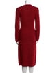 Self-Portrait Wool Midi Length Dress
