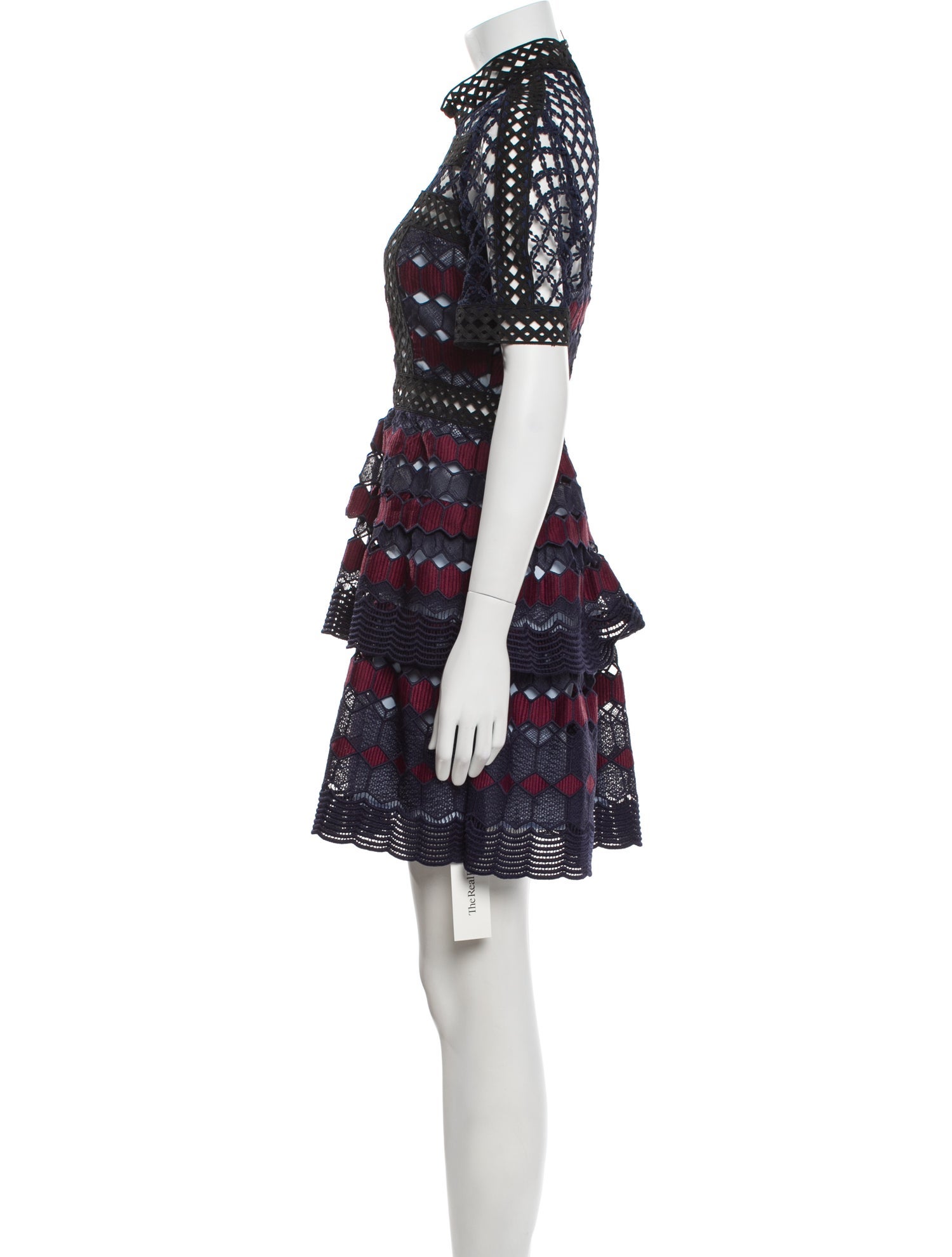 Self-Portrait Printed Mini Dress