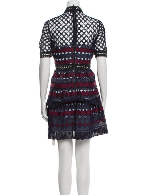 Self-Portrait Printed Mini Dress