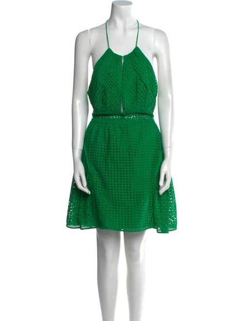 Self-Portrait Halterneck Knee-Length Dress