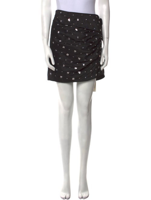 Self-Portrait Patterned Mini Skirt