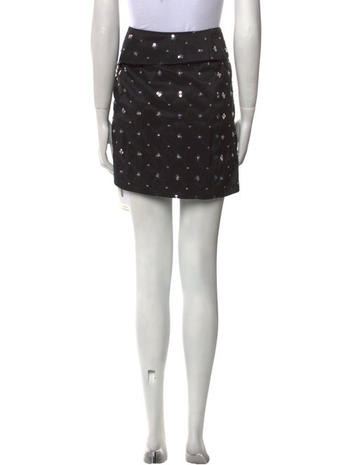 Self-Portrait Patterned Mini Skirt
