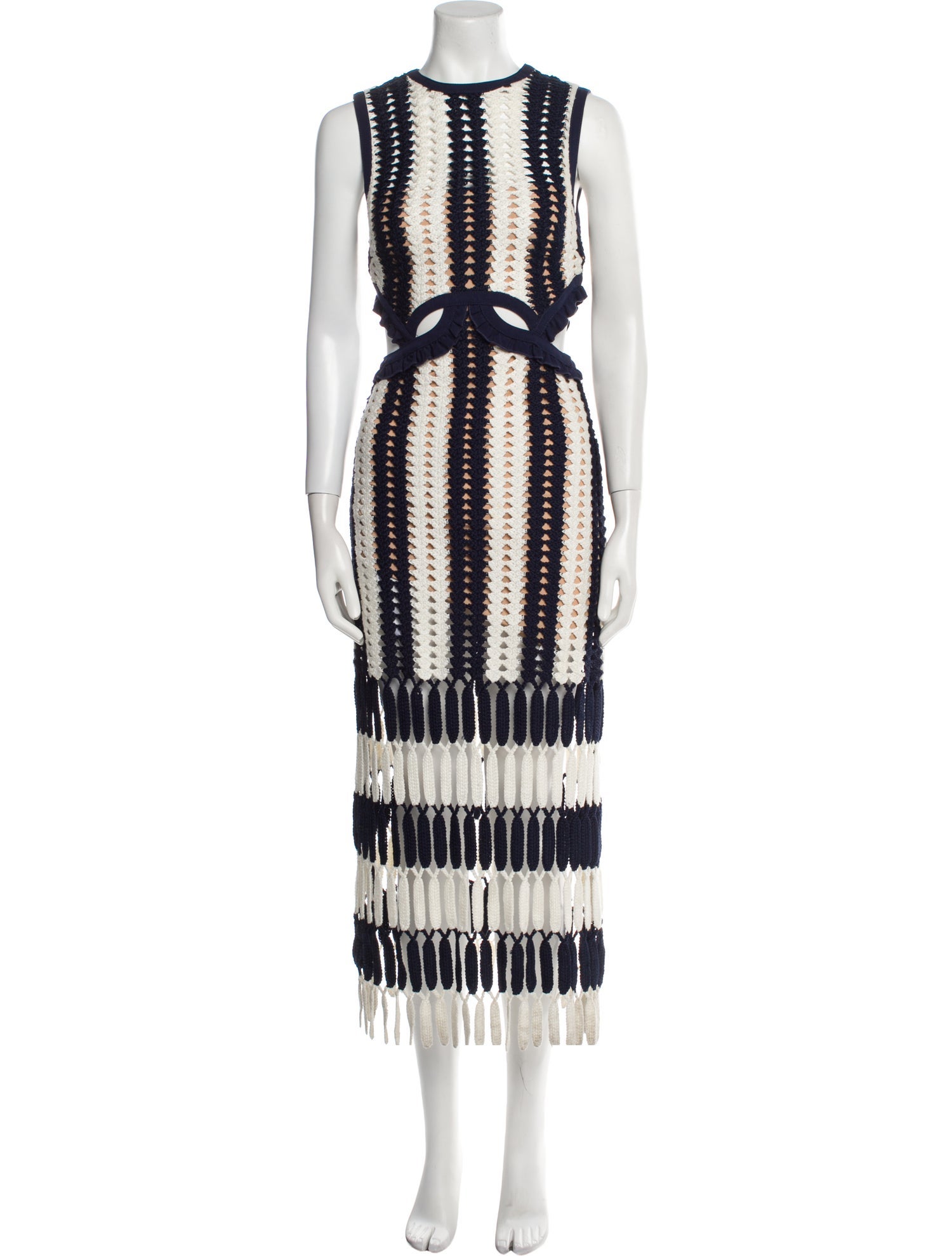 Self-Portrait Printed Long Dress